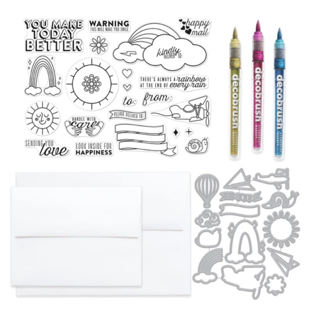 Hero Arts My Monthly Hero Card Making Kit Rainbow Stamps Dies May 2020